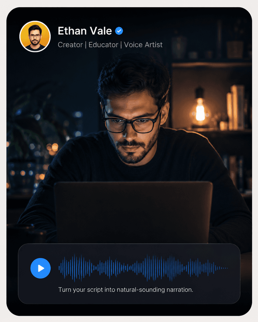 Narrate your videos with Text to