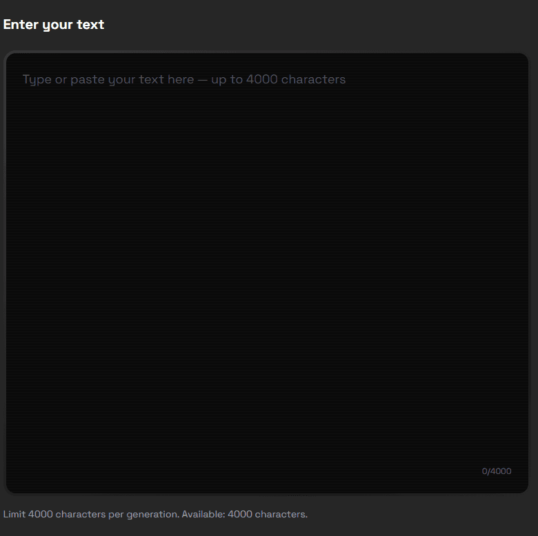 TikTok script input interface