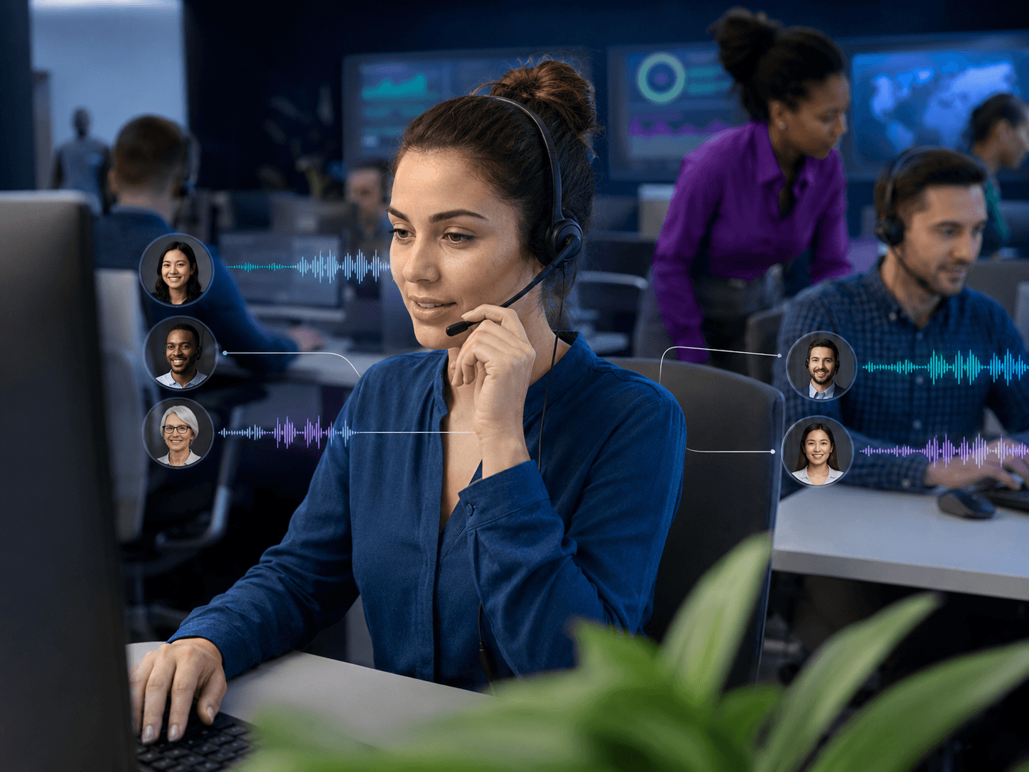 Customer support bots using multilingual Qwen Audio TTS