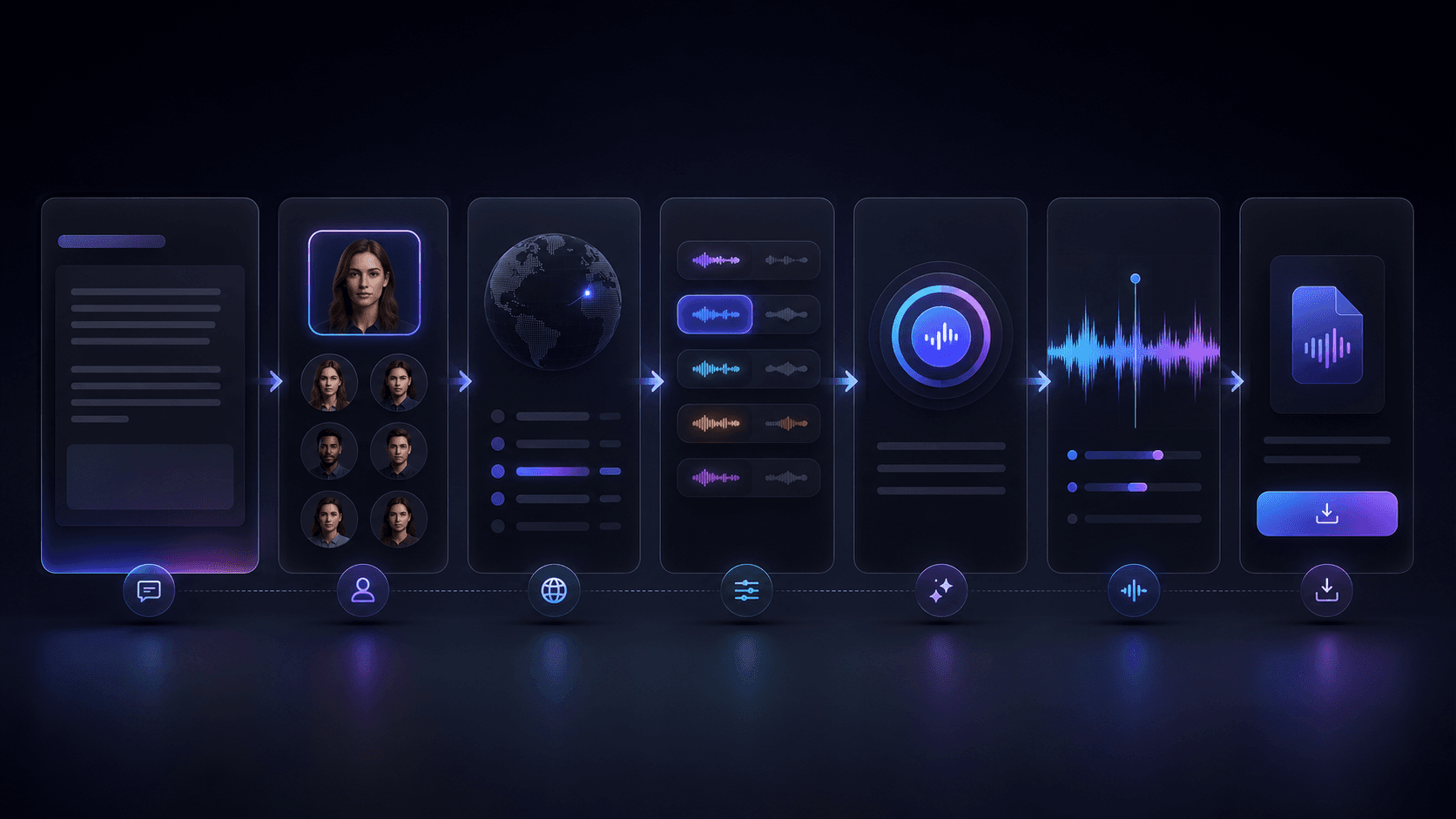 Use Qwen Audio 3.0 TTS online workflow from text to export
